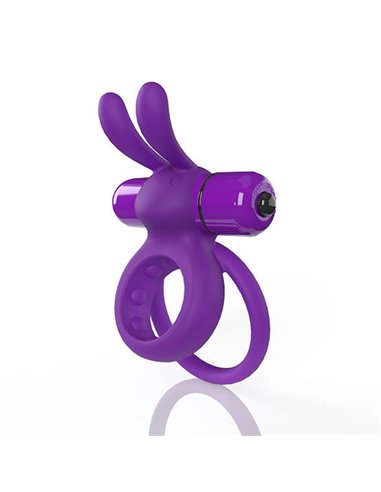 Screaming O 4B Ohare Grape – Wearable Double Ring Rabbit Vibrator with Deep Bass Vibrations > Cock Ring > Vibrating