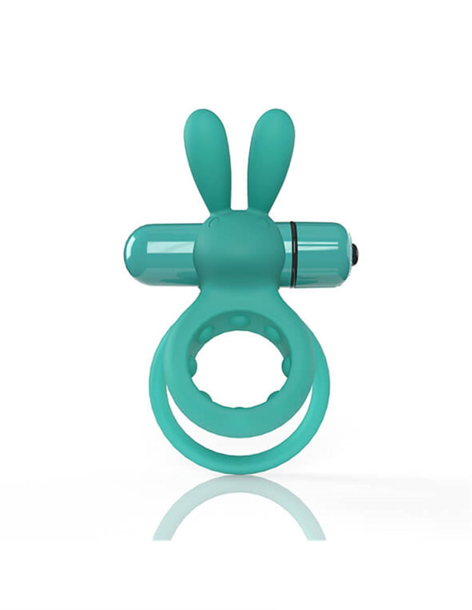 Ohare 4B Low Pitch Bass Double Ring Stretch Silicone Rabbit Vibrator Sleeve > Sex Toys > Couples Toys