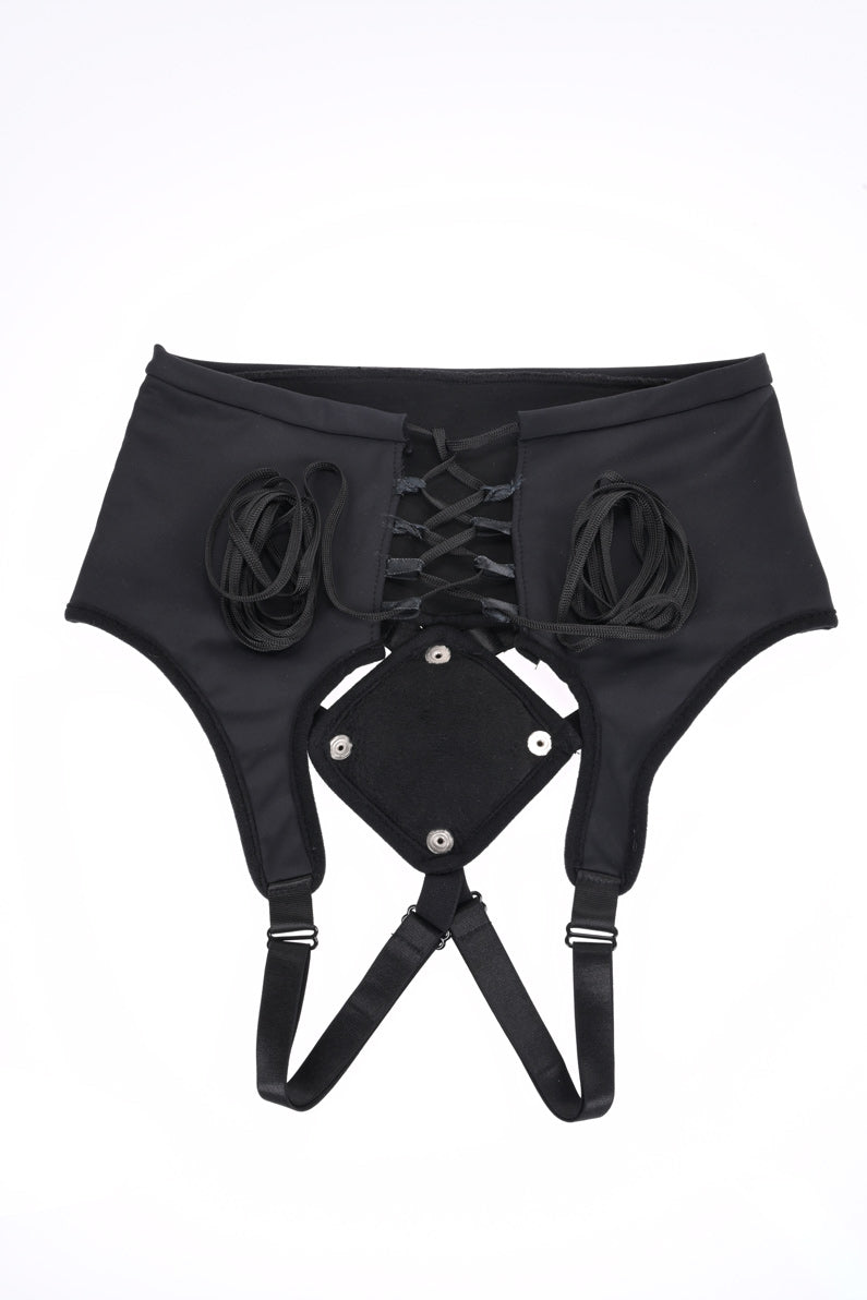 Sportsheets High Waisted Corset Strap-On – Supportive Comfortable Harness > Dildos > Strap On Harnesses