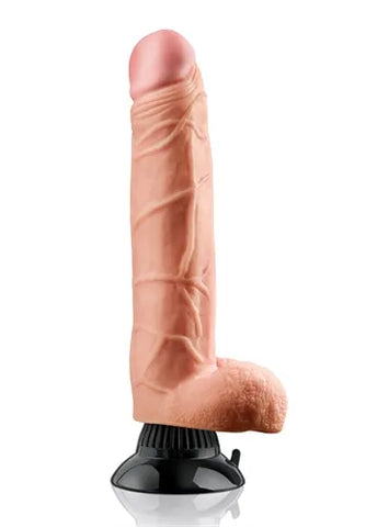 Real Feel Deluxe No.7 9 Inch Phthalate-Free Fanta Flesh Lifelike Vibrator Beige > Vibrators > Realistic Vibrators