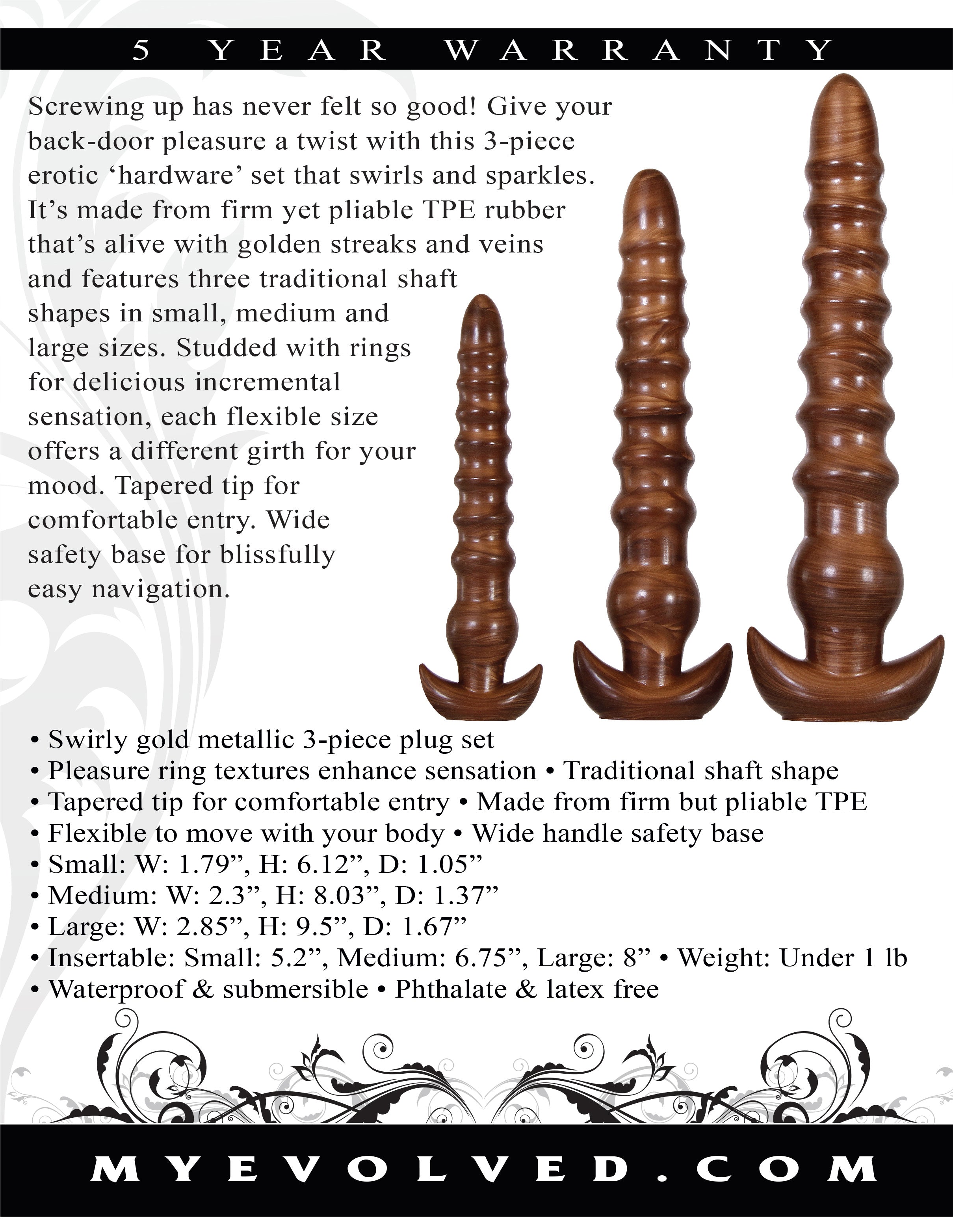 Evolved Twisted Love Probe Set – Silicone Probe Toy Set Default Title > Anal Range > Butt Plug Kits