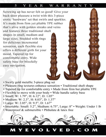 Evolved Twisted Love Probe Set – Silicone Probe Toy Set Default Title > Anal Range > Butt Plug Kits
