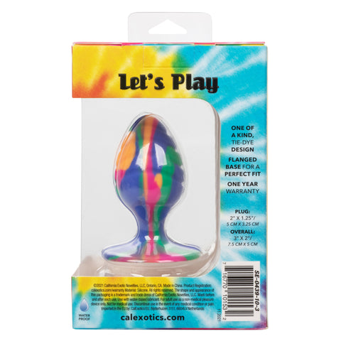 Cheeky Medium Swirl Tie Dye Butt Plug Butt Plugs