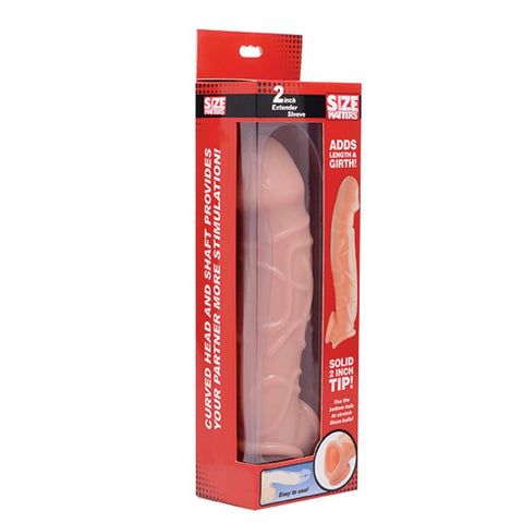 2in Extender Sleeve Flesh - 9 In Total Length, 1.2 In Diameter > Sex Toys For Men > Penis Sleeves
