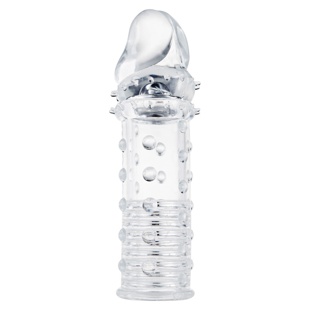 ToyJoy Power Stud Clear Penis Sleeve 6 Inch Flexible Jelly