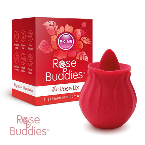Skins Rose Buddies The Rose Flix Clitoral Massager Red > Sex Toys For Ladies > Clitoral Vibrators and Stimulators