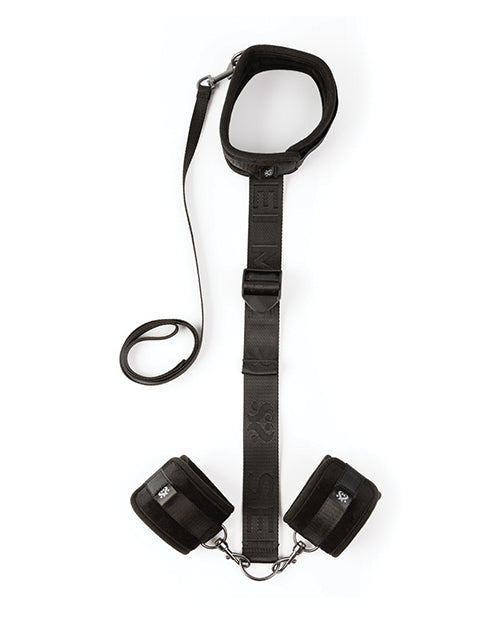 Sei Mio Neck Firmly In Check Adjustable Neck and Wrist Restraint Kit – Bondage Restraint Set > Bondage Gear > Restraints