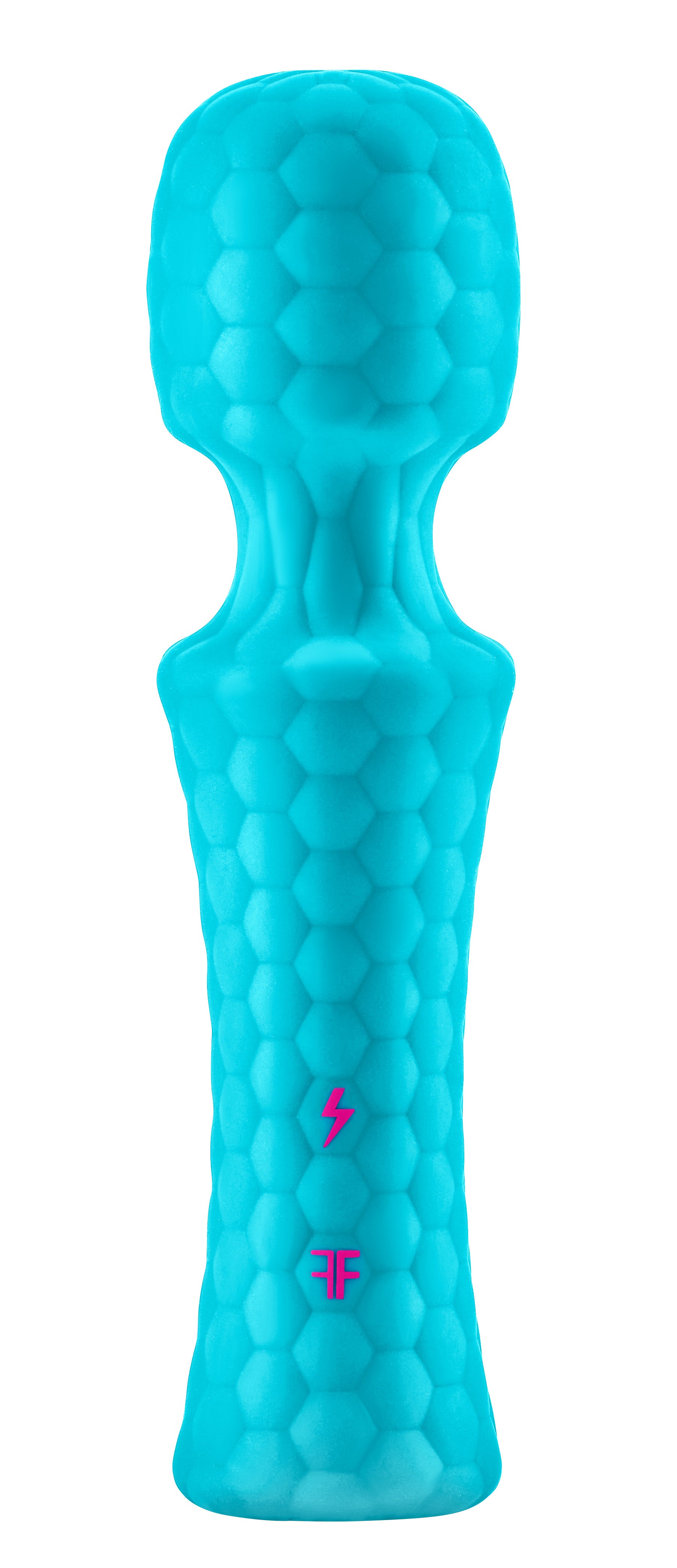 Ultra Wand Mini Waterproof Vibrator with Flexible Head Turquoise Electric Massager