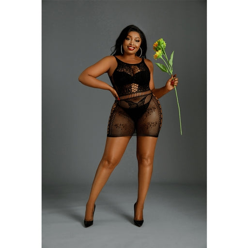 Moonlight Plus Model 01 Black Plus Size Dress > Clothes > Plus Size Lingerie