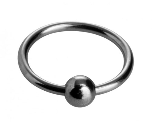 Master Series Steel Ball Head Ring – Metal Cock Ring Secondary image