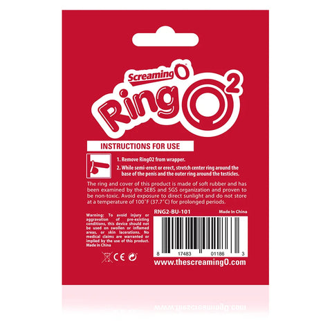 Screaming O RingO2 – Stretchy Latex-Free Waterproof Double Ring Cock Ring > Cock Ring > Single