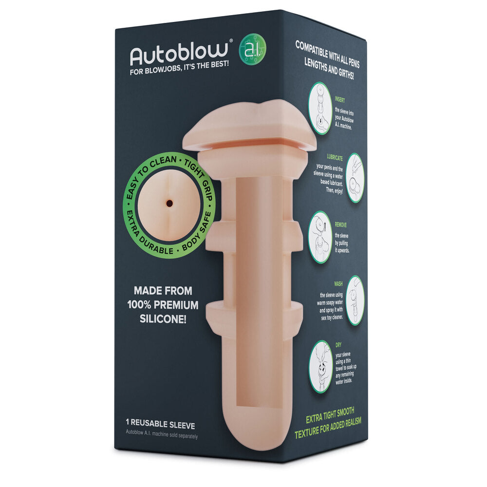 Autoblow A.I Reusable Anus Sleeve > Sex Toys For Men > Vibrating Masturbators