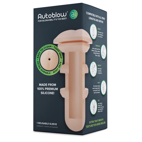 Autoblow A.I Reusable Anus Sleeve > Sex Toys For Men > Vibrating Masturbators