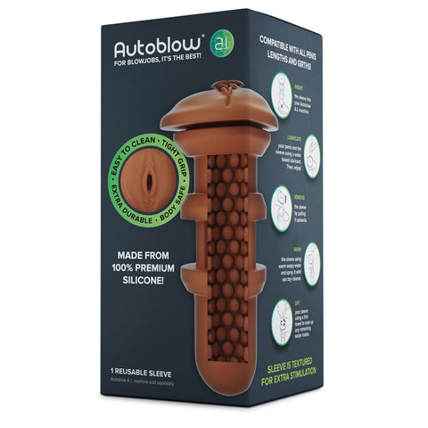 Autoblow A.I Reusable Vagina Sleeve > Sex Toys For Men > Vibrating Masturbators