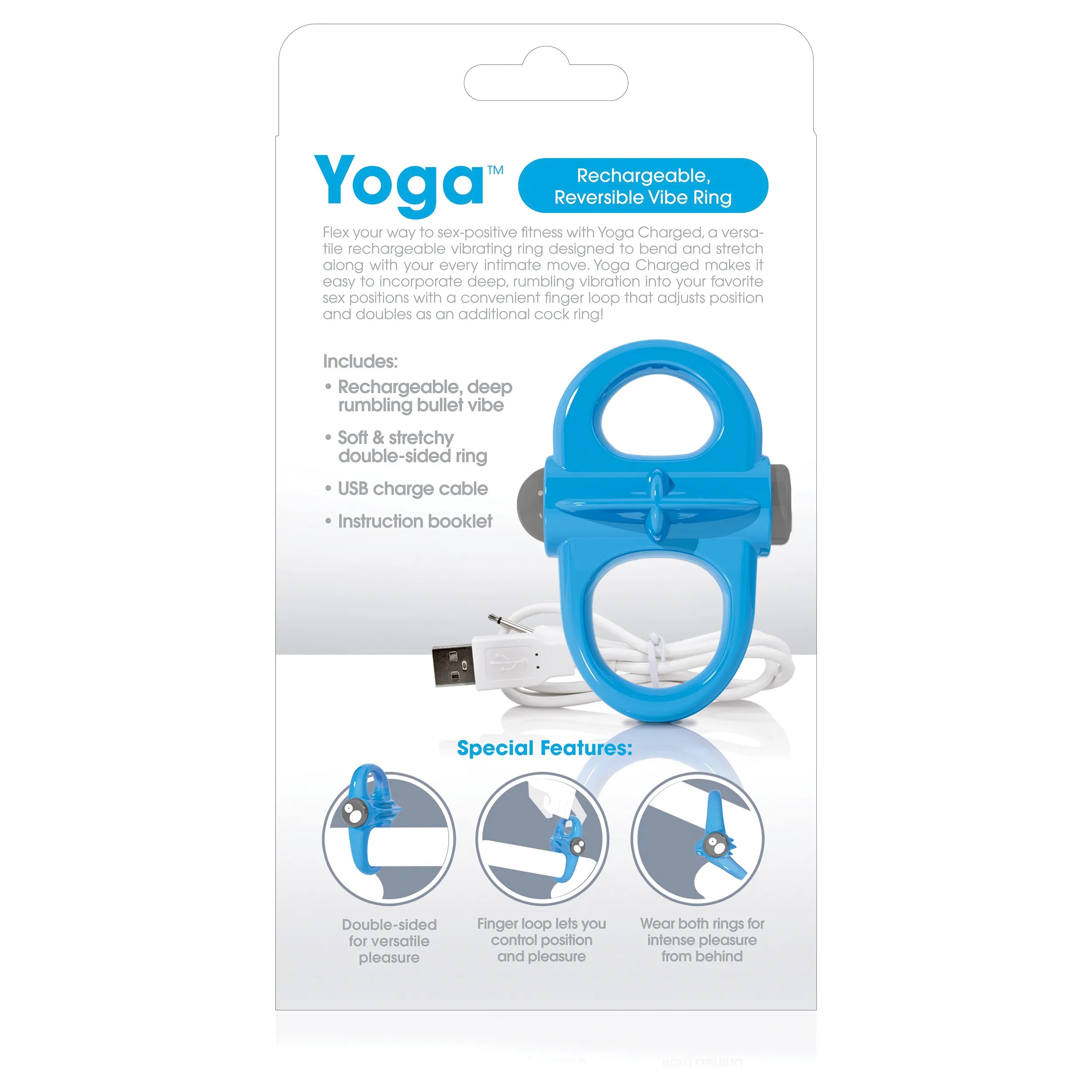 Screaming O Charged Yoga Vibrating Cock Ring – Stretchable Flexible Silicone Vibrator > Cock Ring > Vibrating