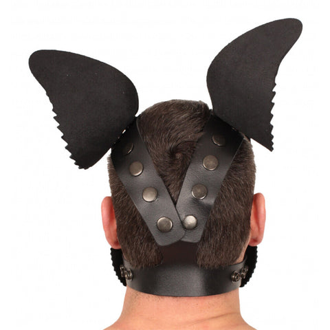 Red Leather Puppy Dog Mask For Adult Play Fetish Use > Bondage Gear > Masks