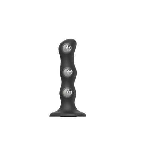 Strap On Me Dildo Geisha Balls Medium – Hybrid Design Silicone Dildo Plug and Geisha Balls Strap On Me