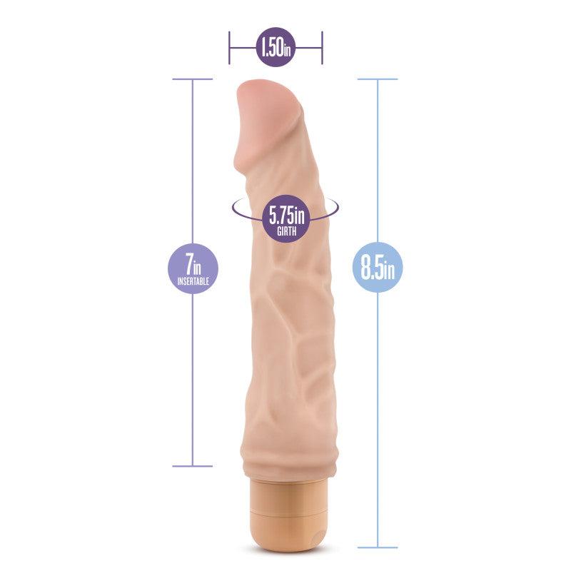 Dr Skin Cock Vibe 6 Inch Vibrating Cock Beige DONGS Vibrating