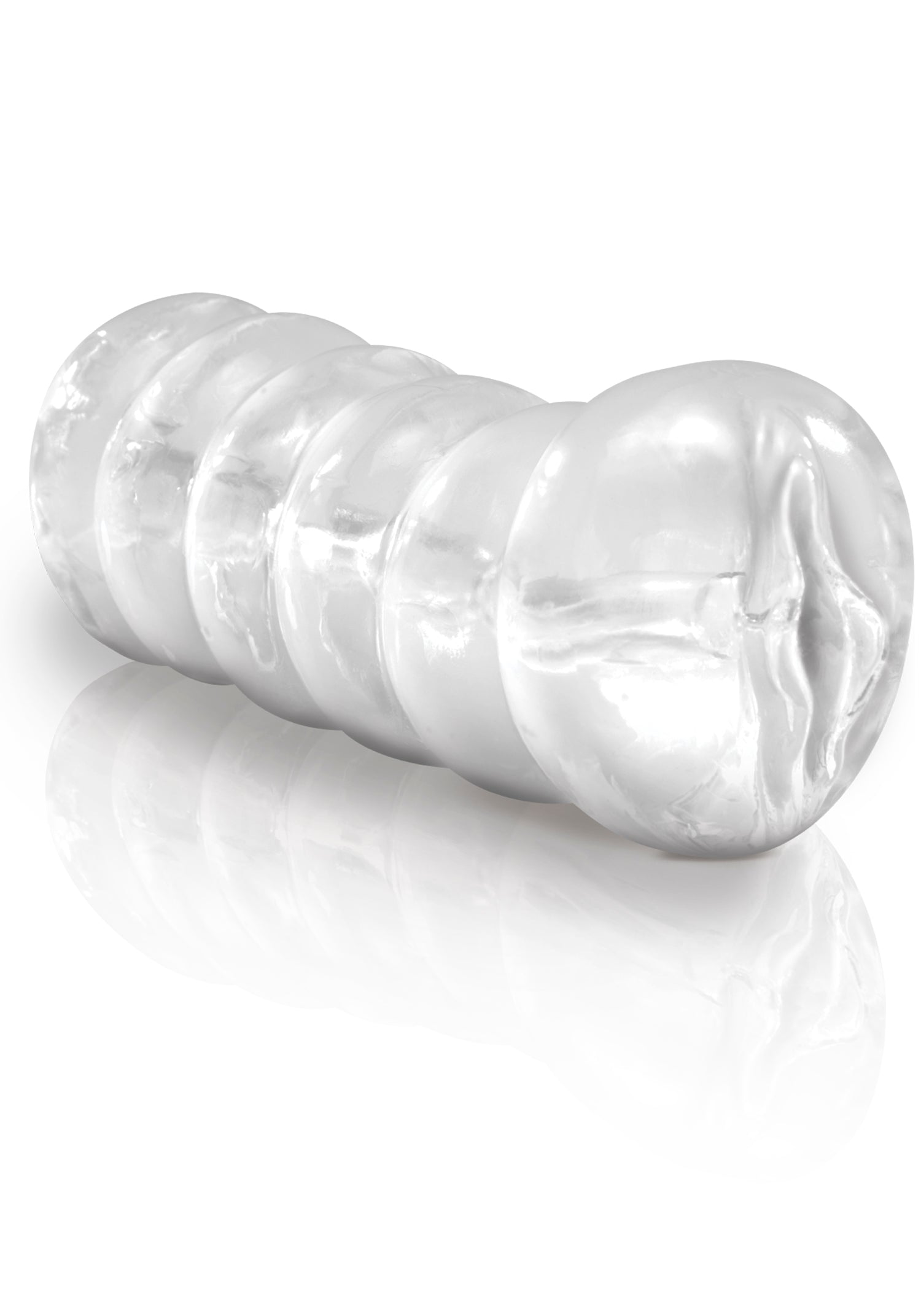 Pipedream Extreme Clear Leader Snatch Masturbator Gold Strokers - Manual