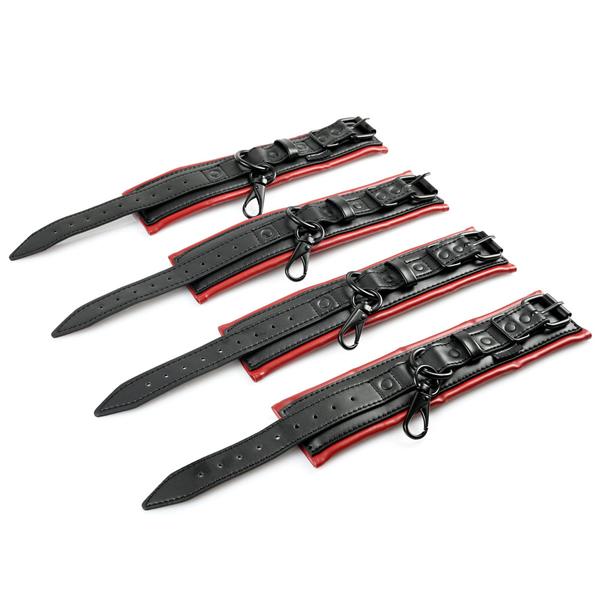 Saffron Hog Tie and Cuff Set – Adjustable Faux Leather Padded Restraint Set > Bondage Gear > Restraints