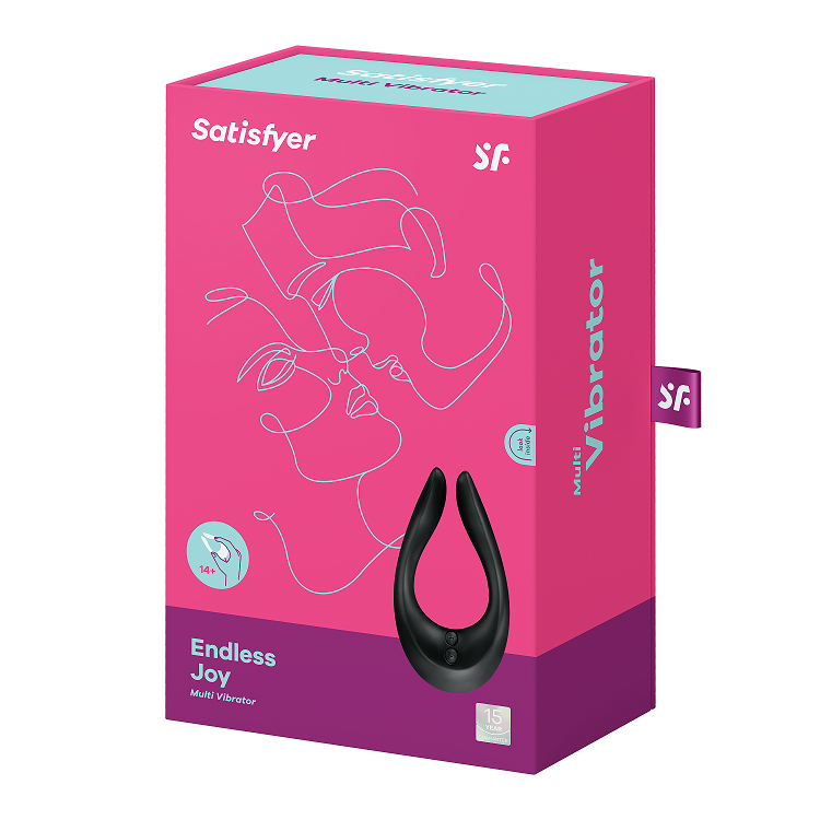 Satisfyer Endless Joy USB Rechargeable Couples Stimulator Black > Sex Toys > Couples Toys
