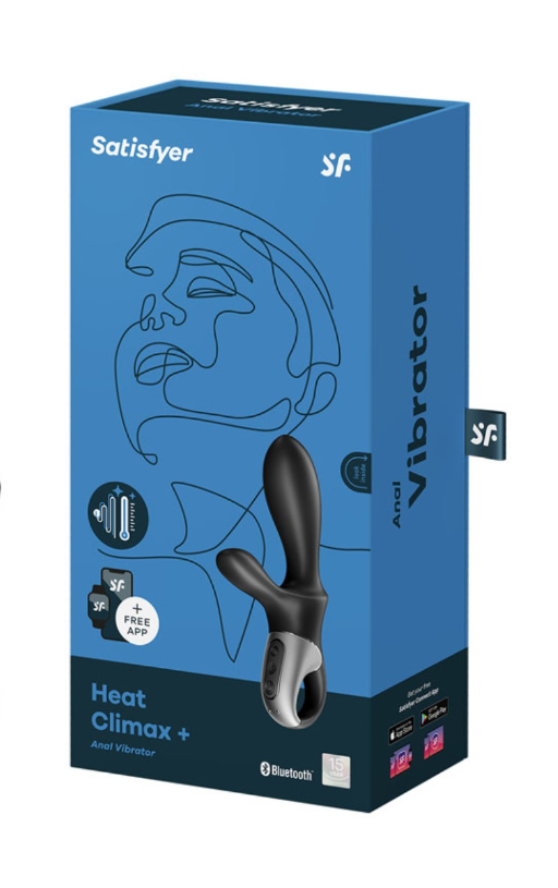 Satisfyer Heat Climax Plus Connect App Warming Rechargeable Anal Vibrator > Sex Toys > Couples Toys