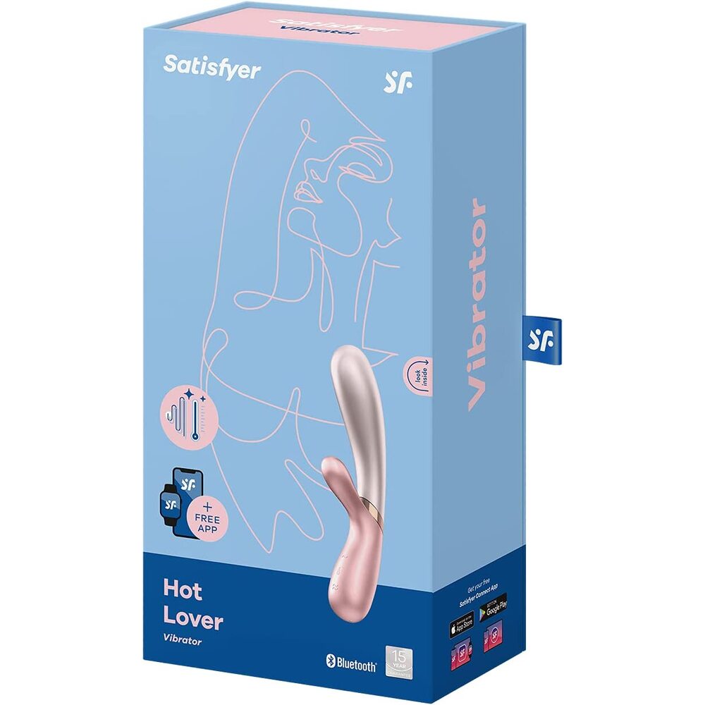 Satisfyer Hot Lover Warming Rabbit Vibrator With App VIBRATORS-RABBIT
