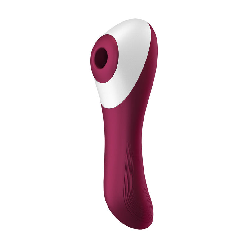 Satisfyer Dual Crush Air Pulse Stimulator with Vibration – Rechargeable Silicone Vibrator > Sex Toys For Ladies > Air Pulsation