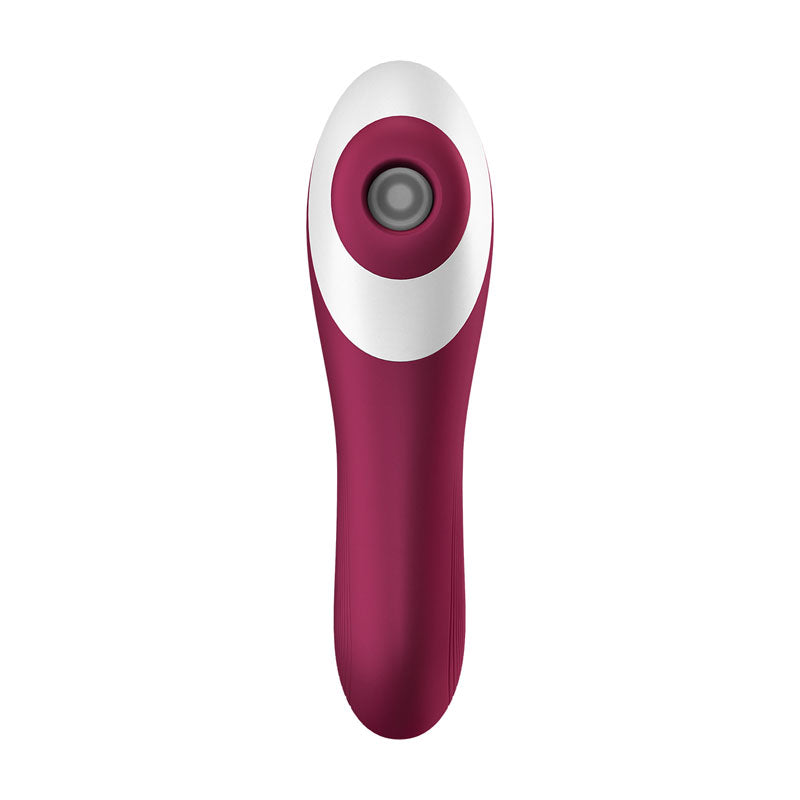 Satisfyer Dual Crush Air Pulse Stimulator with Vibration – Rechargeable Silicone Vibrator > Sex Toys For Ladies > Air Pulsation