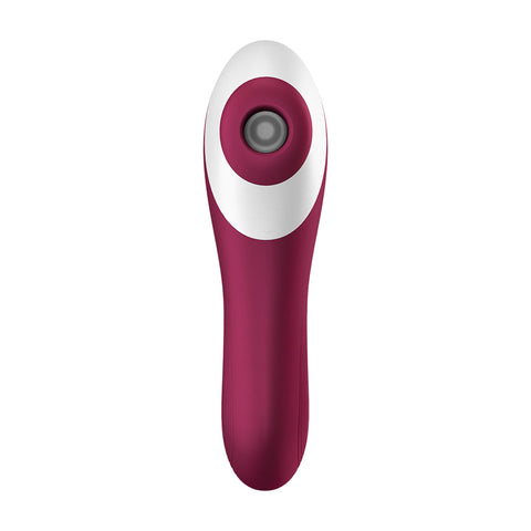 Satisfyer Dual Crush Air Pulse Stimulator with Vibration – Rechargeable Silicone Vibrator > Sex Toys For Ladies > Air Pulsation