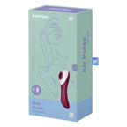 Satisfyer Dual Crush Air Pulse Stimulator with Vibration – Rechargeable Silicone Vibrator > Sex Toys For Ladies > Air Pulsation