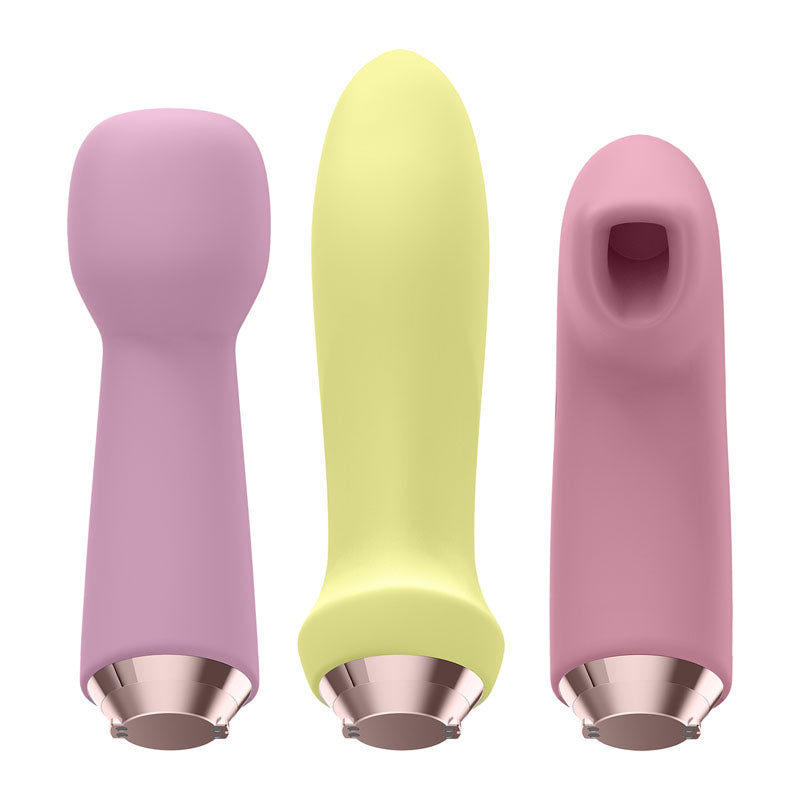 Satisfyer Marvelous Four – USB Rechargeable 4-in-1 Vibrator with Four Attachments > Sex Toys For Ladies > Air Pulsation