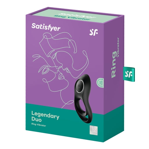Satisfyer Legendary Duo – Double Vibrating Silicone Cockring Black > Sex Toys > Couples Toys