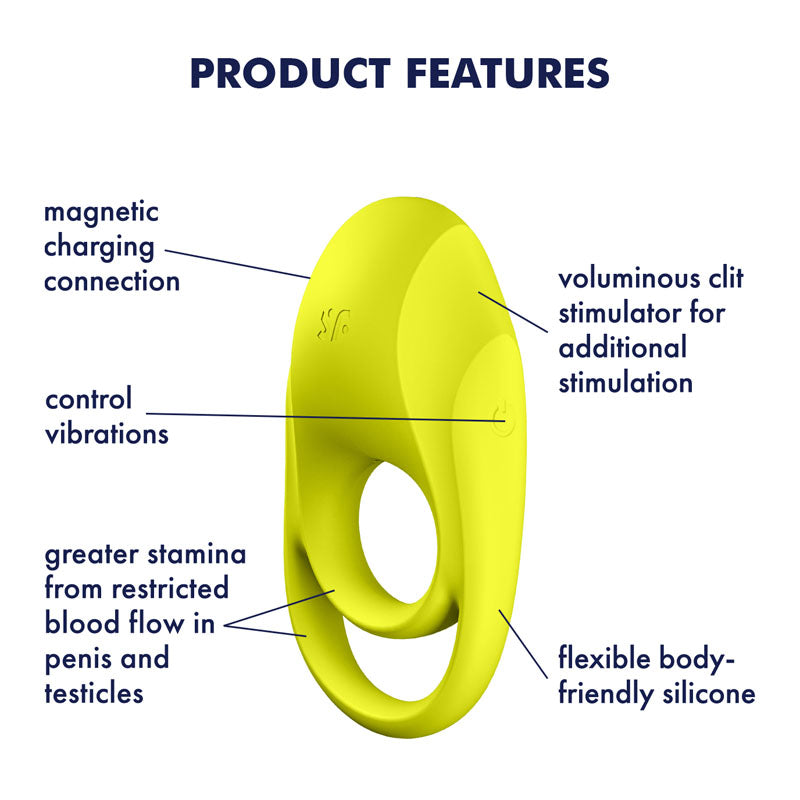 Satisfyer Spectacular Duo Light Rechargeable Dual-Loop Vibrating Cock and Balls Ring > Cock Ring > Vibrating