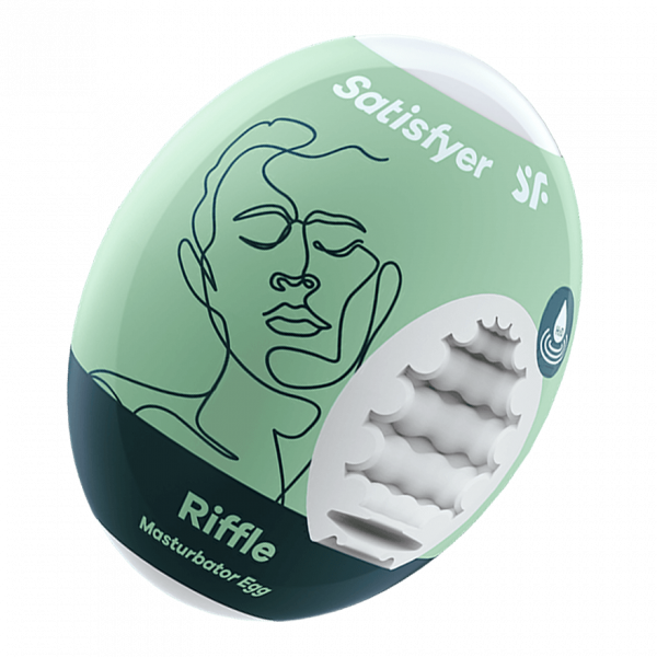Satisfyer Masturbator Egg Riffle Compact Travel Size Masturbator > Sex Toys For Men > Masturbators Cup