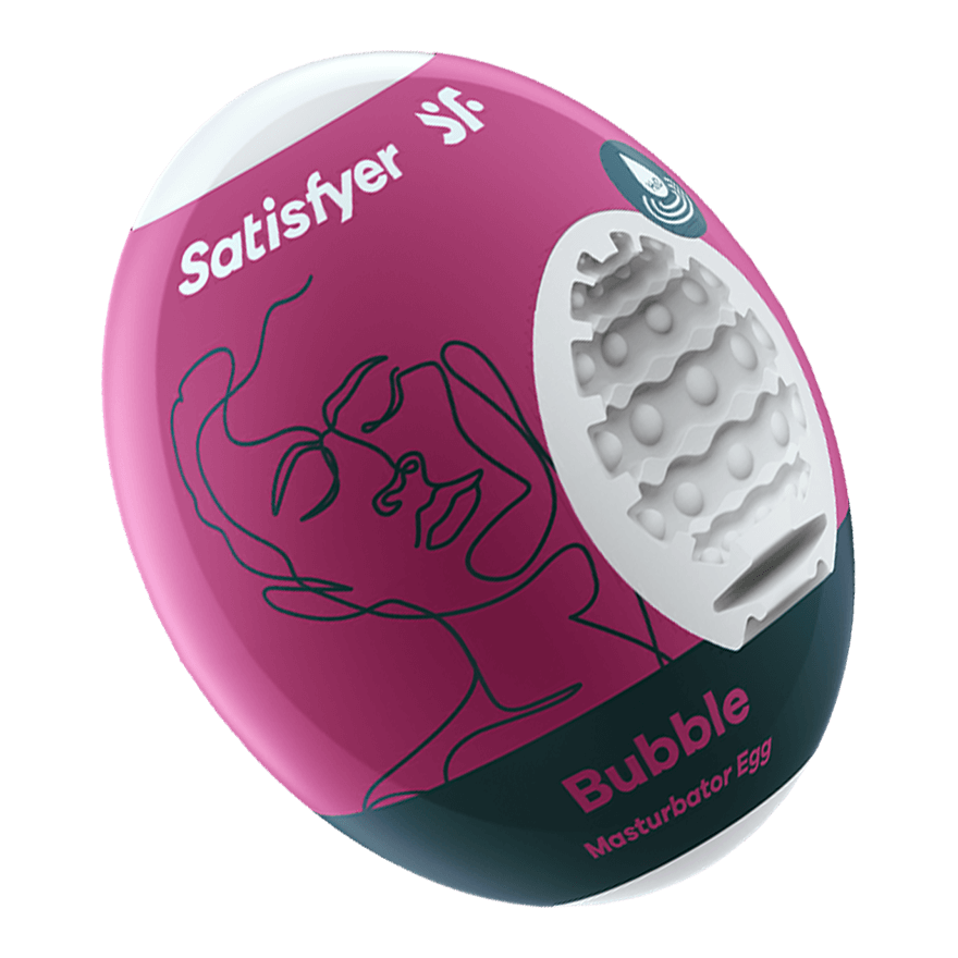 Satisfyer Masturbator Egg Bubble Hydro-Active Texture Compact Pleasure Device > Sex Toys For Men > Masturbators Cup