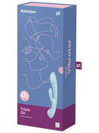 Satisfyer Triple Oh – Double Stimulation Rechargeable Silicone Vibrator > Vibrators > Ladies > Rabbit