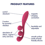 Satisfyer Tri Ball 1 – Multi-Motor Bendable Vibrator with Adjustable Wire > Vibrators > Unconventional