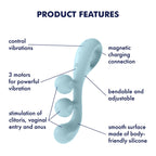 Satisfyer Tri Ball 2 Multi Vibrator with Three Powerful Motors and Adjustable Wire > Vibrators > Unconventional