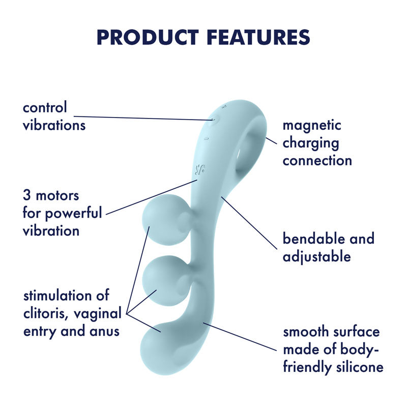 Satisfyer Tri Ball 2 Multi Vibrator with Three Powerful Motors and Adjustable Wire > Vibrators > Unconventional
