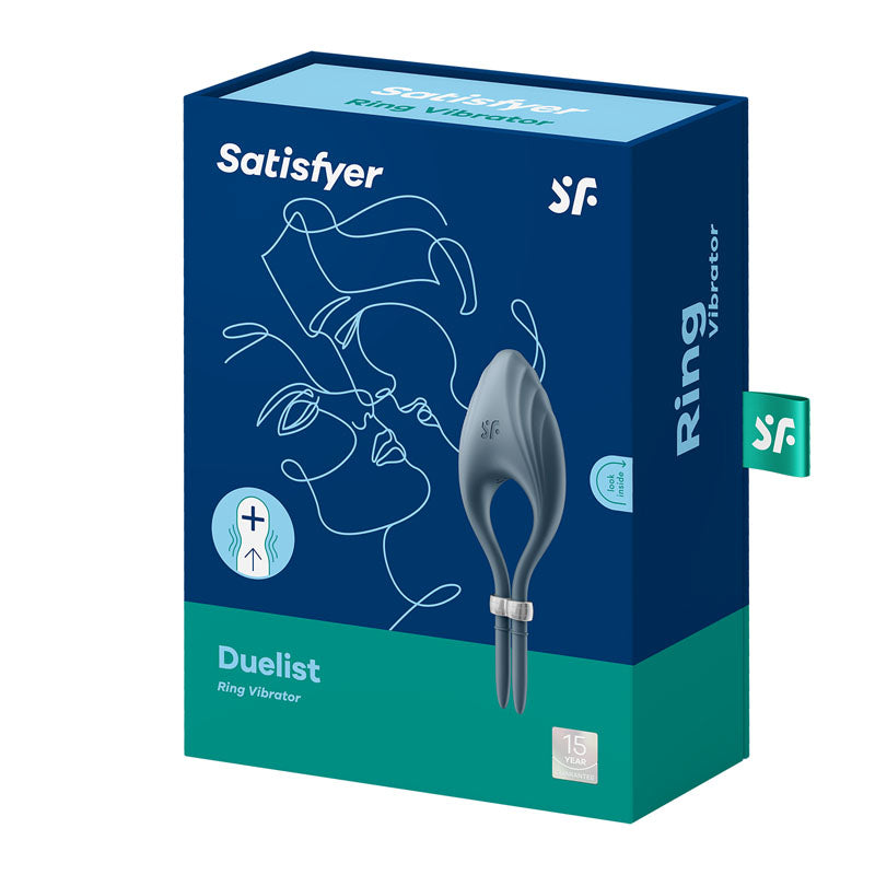 Satisfyer Duelist Dark Vibrating Adjustable Lasso Silicone Cock Ring > Cock Ring > Adjustable