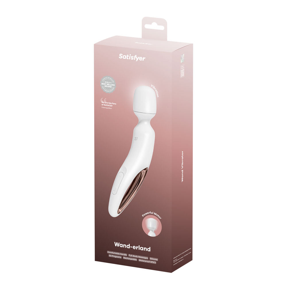 Satisfyer Wand-erland Rose Gold – USB Rechargeable Massage Wand > Sex Toys > Massage Wands