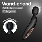 Satisfyer Wanderland Rose Gold USB Rechargeable Massage Wand Black > Sex Toys > Massage Wands