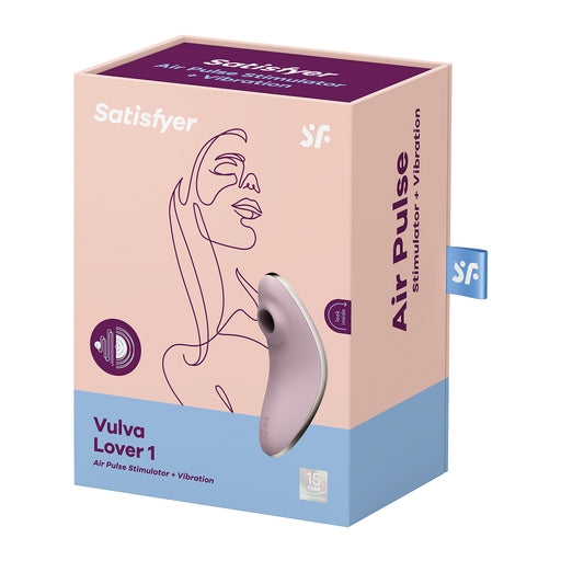 Satisfyer Vulva Lover 1 Compact Clitoral Stimulator – Violet Silicone Rechargeable Vibrator > Sex Toys For Ladies > Air Pulsation