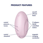 Satisfyer Vulva Lover 3 – Double Air Pulse and Vibrator with 11 Intensities and 10 Vibration Modes > Sex Toys For Ladies > Air Pulsation