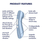 Satisfyer Pro 2 Plus G2 Clitoral Stimulator – Rechargeable Silicone Device > Sex Toys For Ladies > Air Pulsation