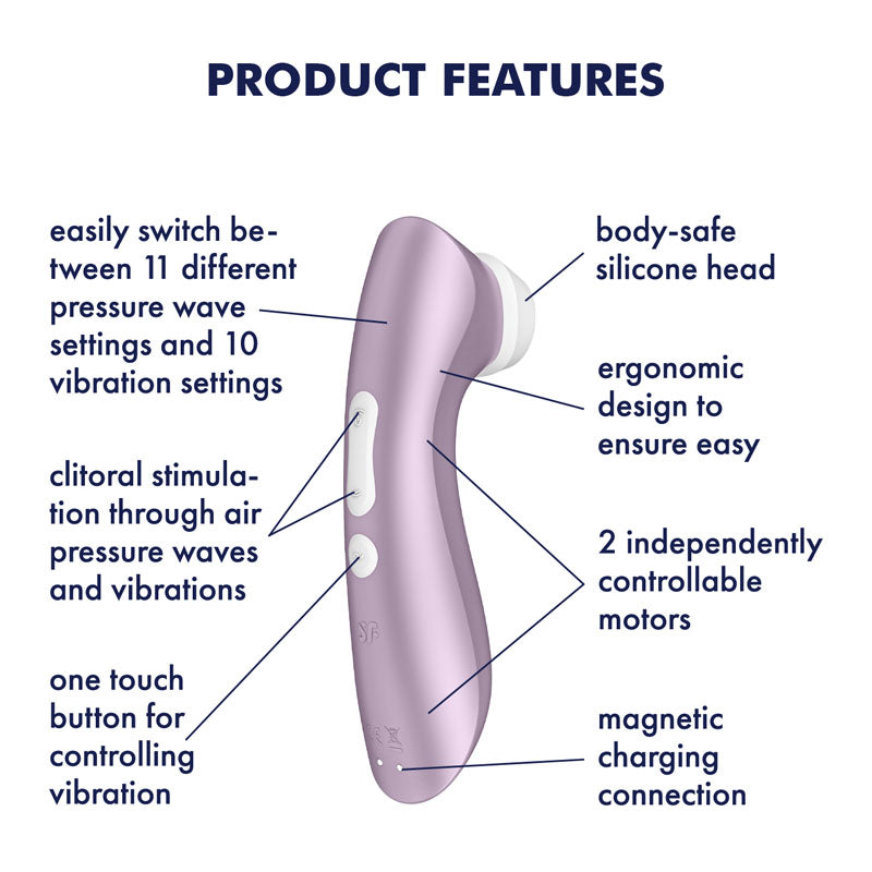 Satisfyer Pro 2 Plus Vibration Clitoral Stimulator Device > Sex Toys For Ladies > Air Pulsation