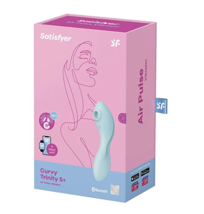Satisfyer Curvy Trinity 5+ Waterproof Triple Motor Vibrator Default Title > Sex Toys For Ladies > Clitoral Vibrators and Stimulators
