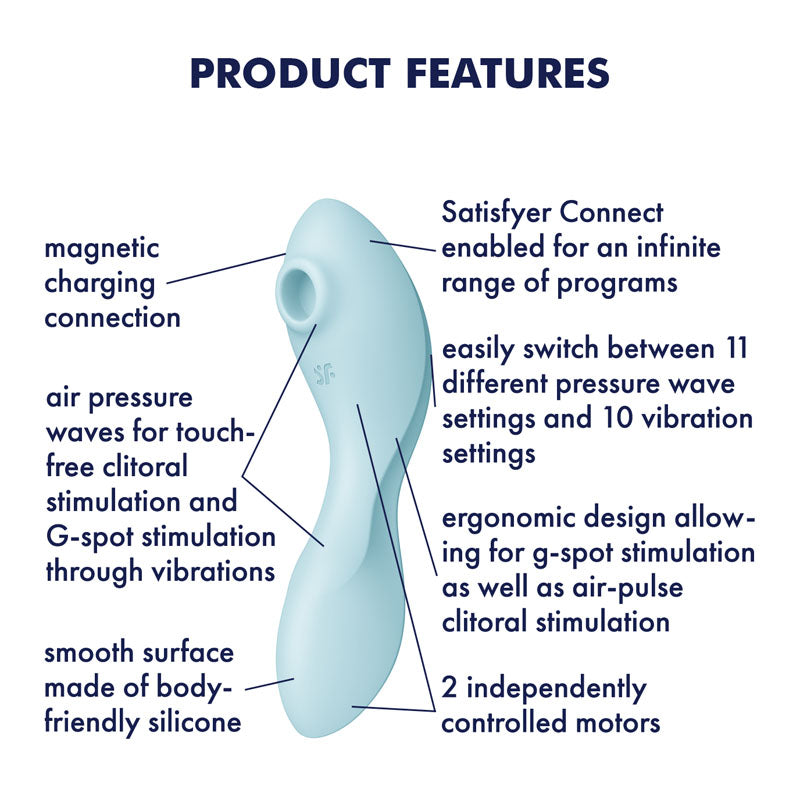 Satisfyer Curvy Trinity 5+ Waterproof Triple Motor Vibrator > Sex Toys For Ladies > Clitoral Vibrators and Stimulators