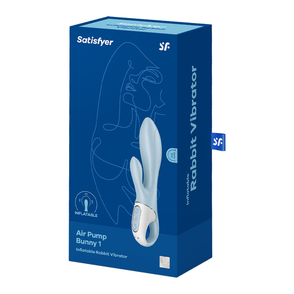 Satisfyer Air Pump Bunny 1 – USB Rechargeable Inflatable 8 Inch Rabbit Vibrator > Vibrators > Ladies > Rabbit